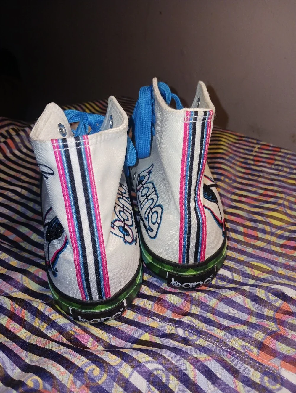 Bang Special Edition High Top Sneakers W 10 Mens 8 80s Tutti Frutti Color Blast